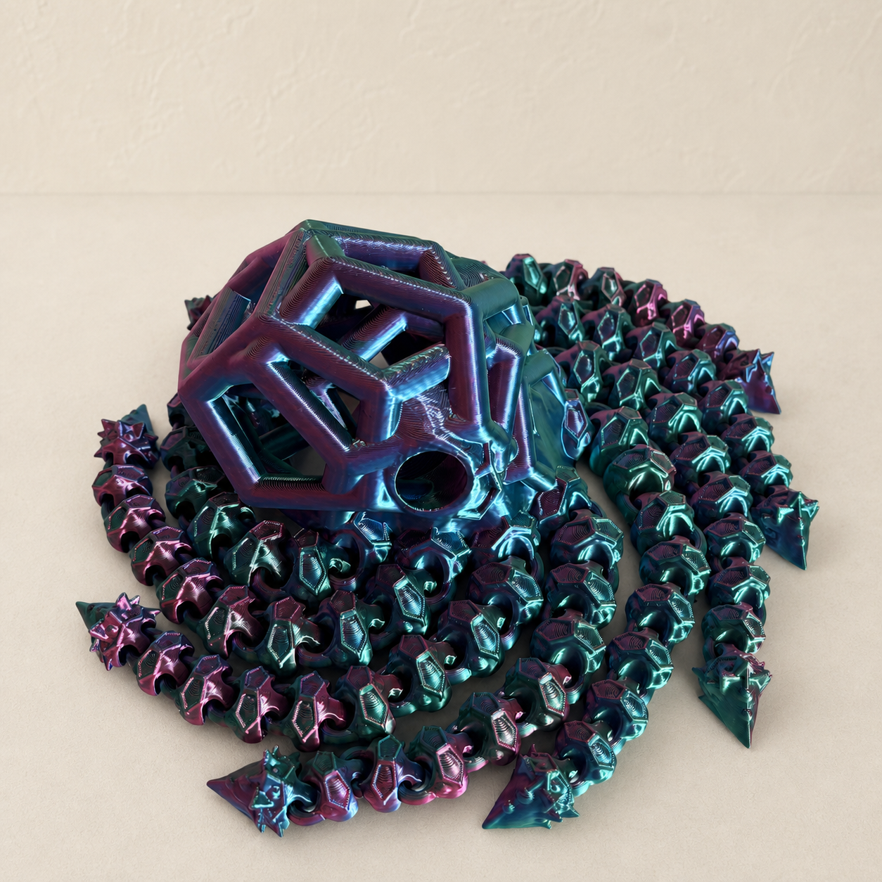 Articulated Void Octopus real product photo 7